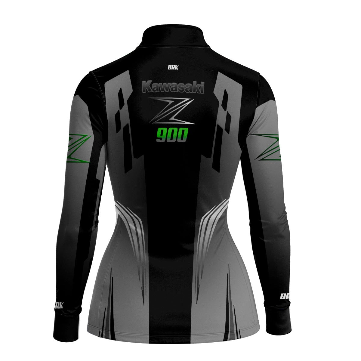 Camisa de Motociclismo Feminina Brk Kawasaki Z900 com Proteção UV50+