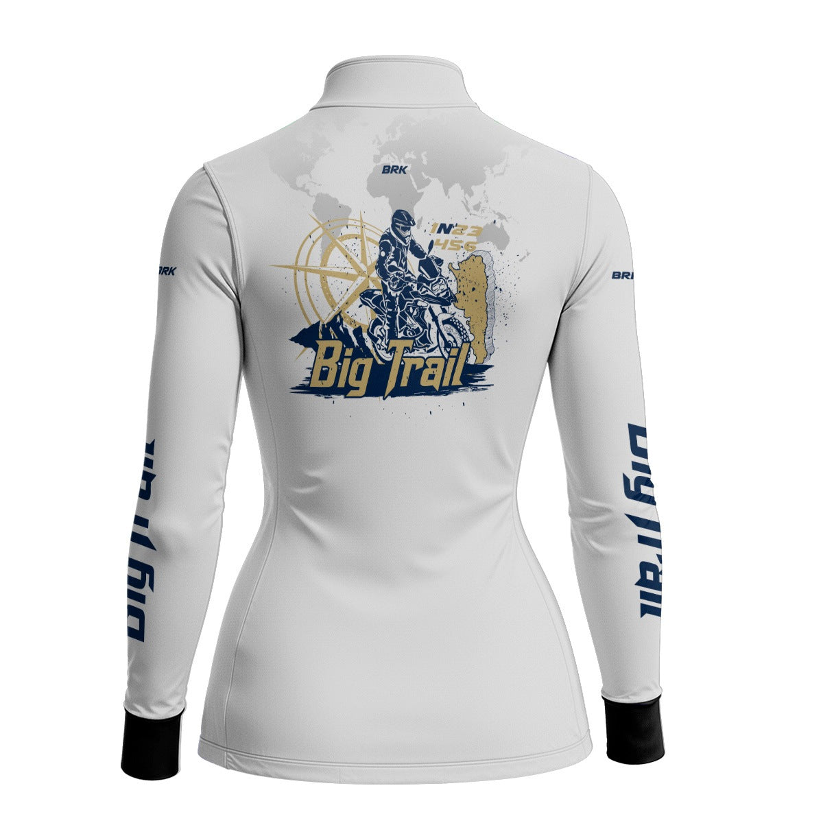 Camisa de Motociclismo Feminina Brk Big Trail Expedição Argentina com Proteção UV50+