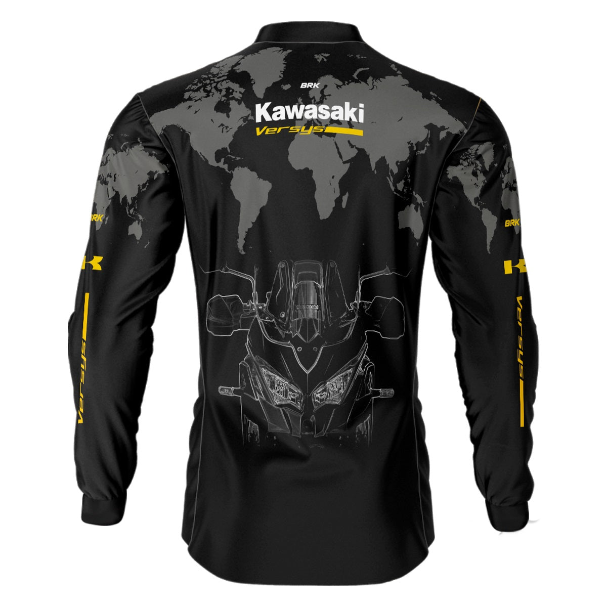 Camisa Brk Motociclismo Kawasaki Versys com Proteção Solar UV50+