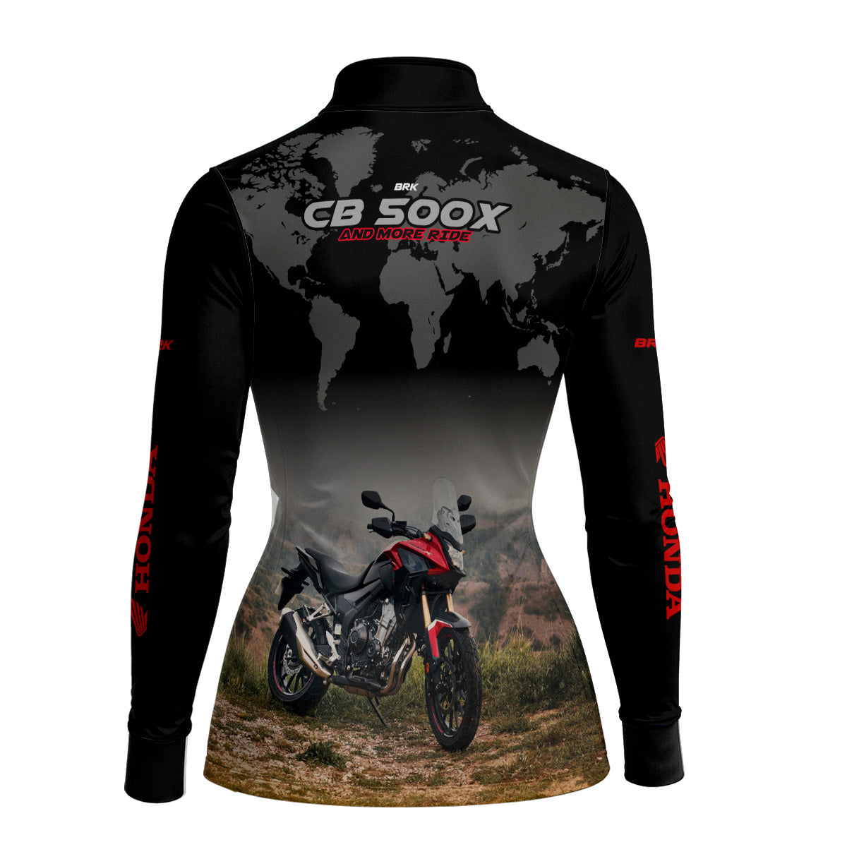 Camisa de Motociclismo Feminina Brk Honda CB500 Series com Proteção UV50+