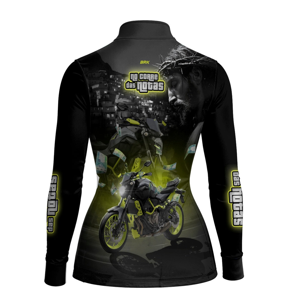 Camisa de Motociclismo Feminina Brk MT03 No Corre das Notas com Proteção UV50+