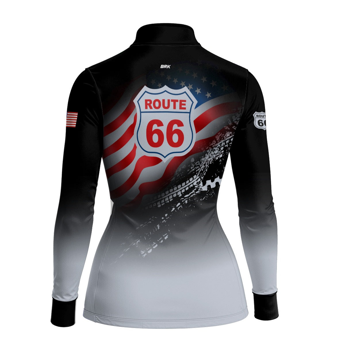 Camisa Motociclista BRK U.S Route 66 Estrada com UV50 +