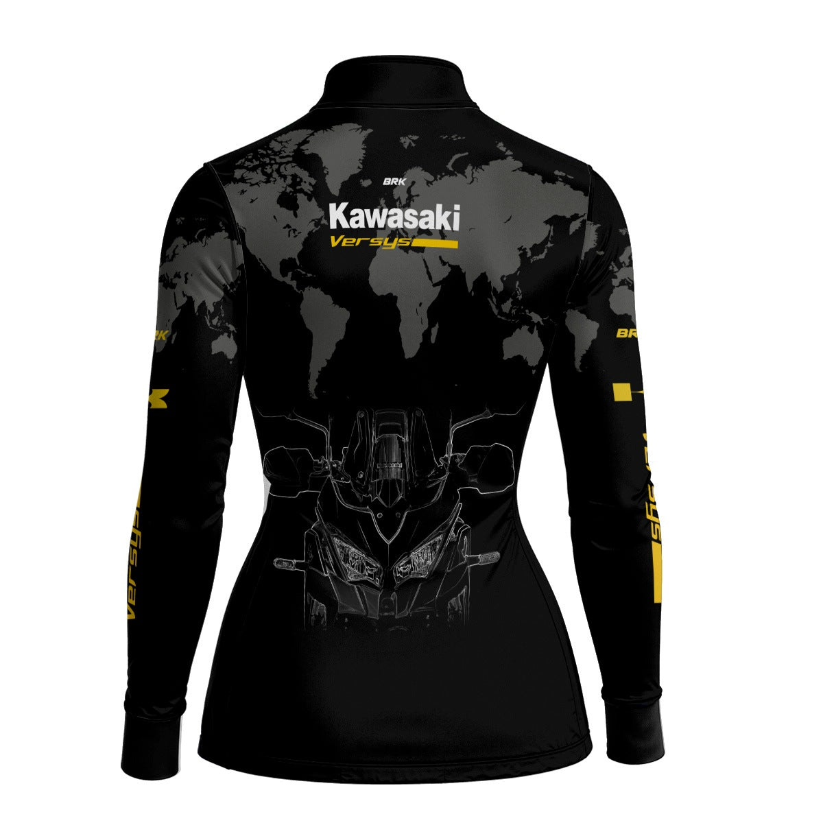 Camisa Feminina Brk Motociclismo Kawasaki Versys com Proteção Solar UV50+