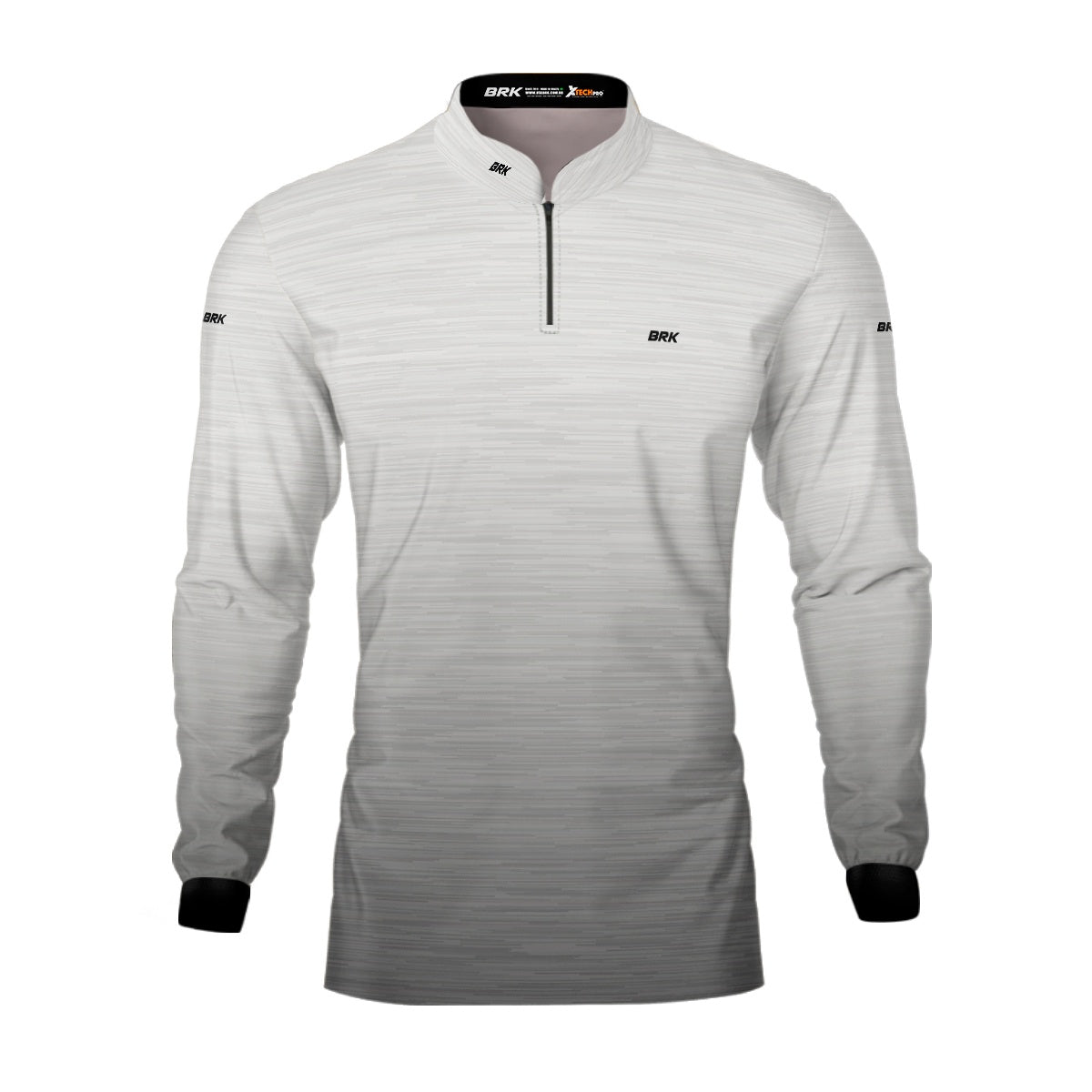 Camisa de Motociclismo Brk Mescla Branca com Proteção Solar UV50+