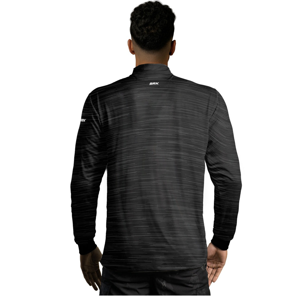 Camisa de Motociclismo Brk Mescla Cinza Escuro com Proteção Solar UV50+