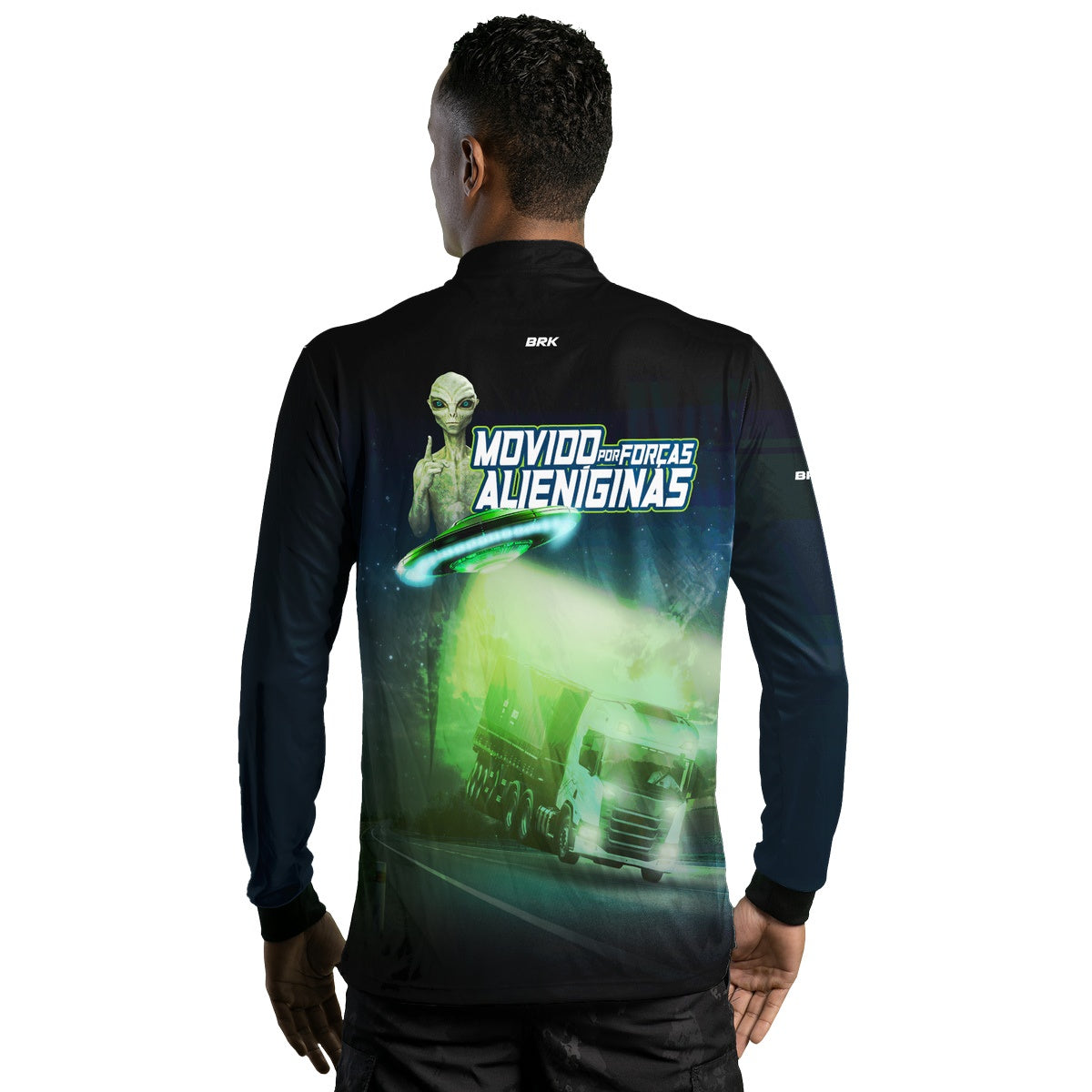 Camisa de Caminhão Brk Forças Alienigenas com UV50+