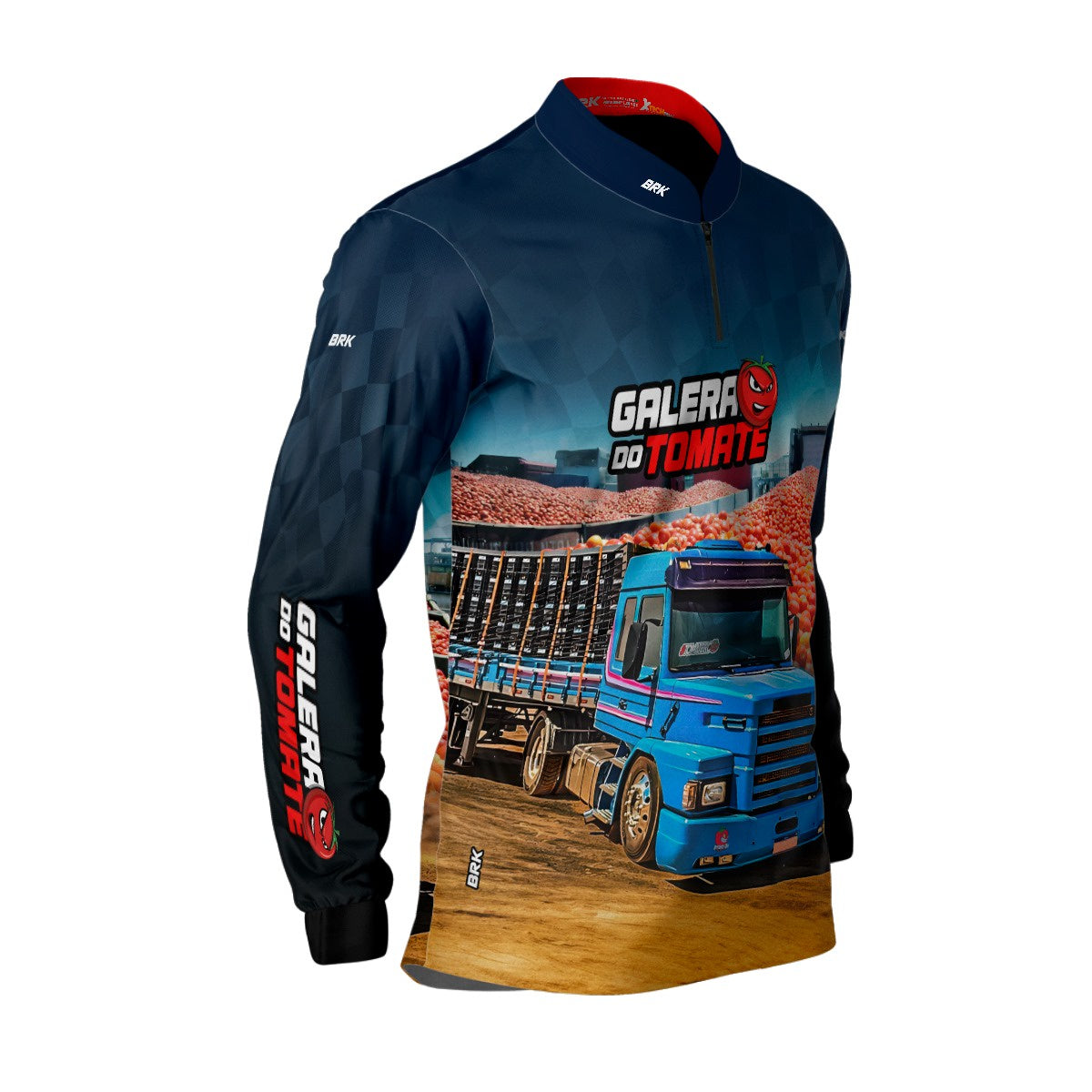 Camisa de Caminhão Brk Galera do Tomate com Proteção Solar UV50+
