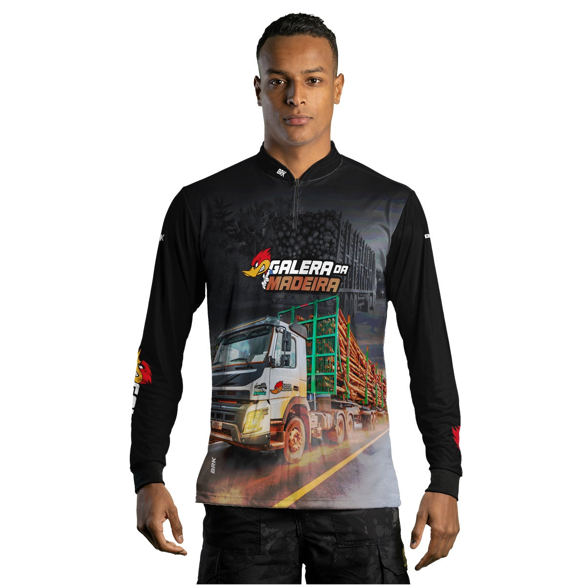 Camisa de Caminhão Brk Galera da Madeira com Proteção UV50+