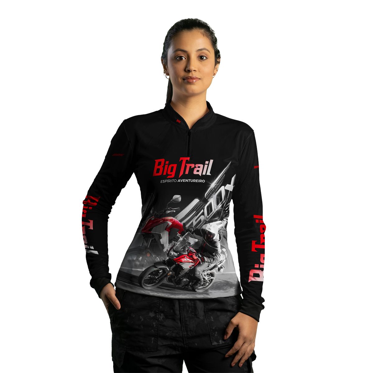 Camisa de Motociclismo Feminina Brk CB500X com Proteção Solar UV50+
