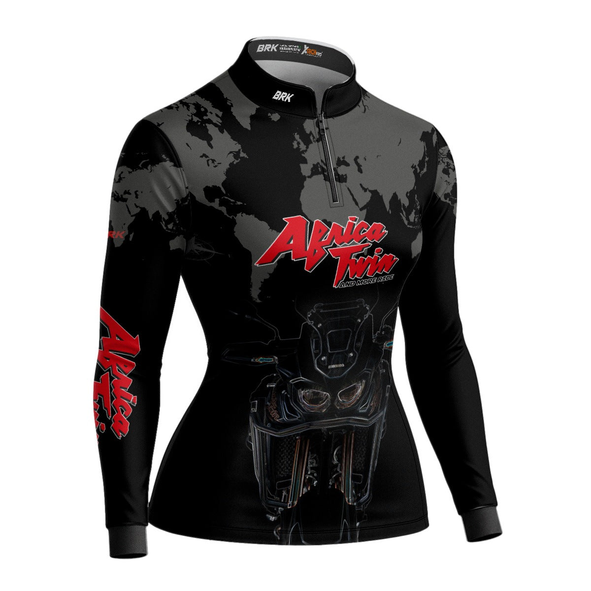 Camisa Feminina Motociclismo Brk Honda África Twin 1100 com Proteção Solar UV50+