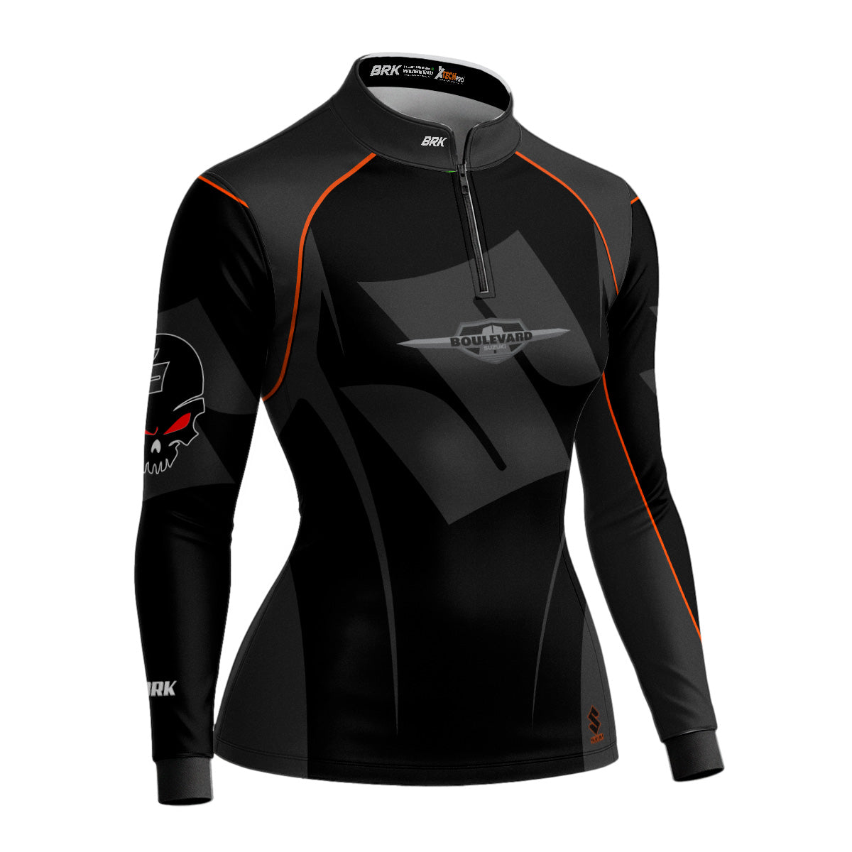 Camisa de Motociclismo Feminina Brk Suzuki Boulevard com Proteção UV50+