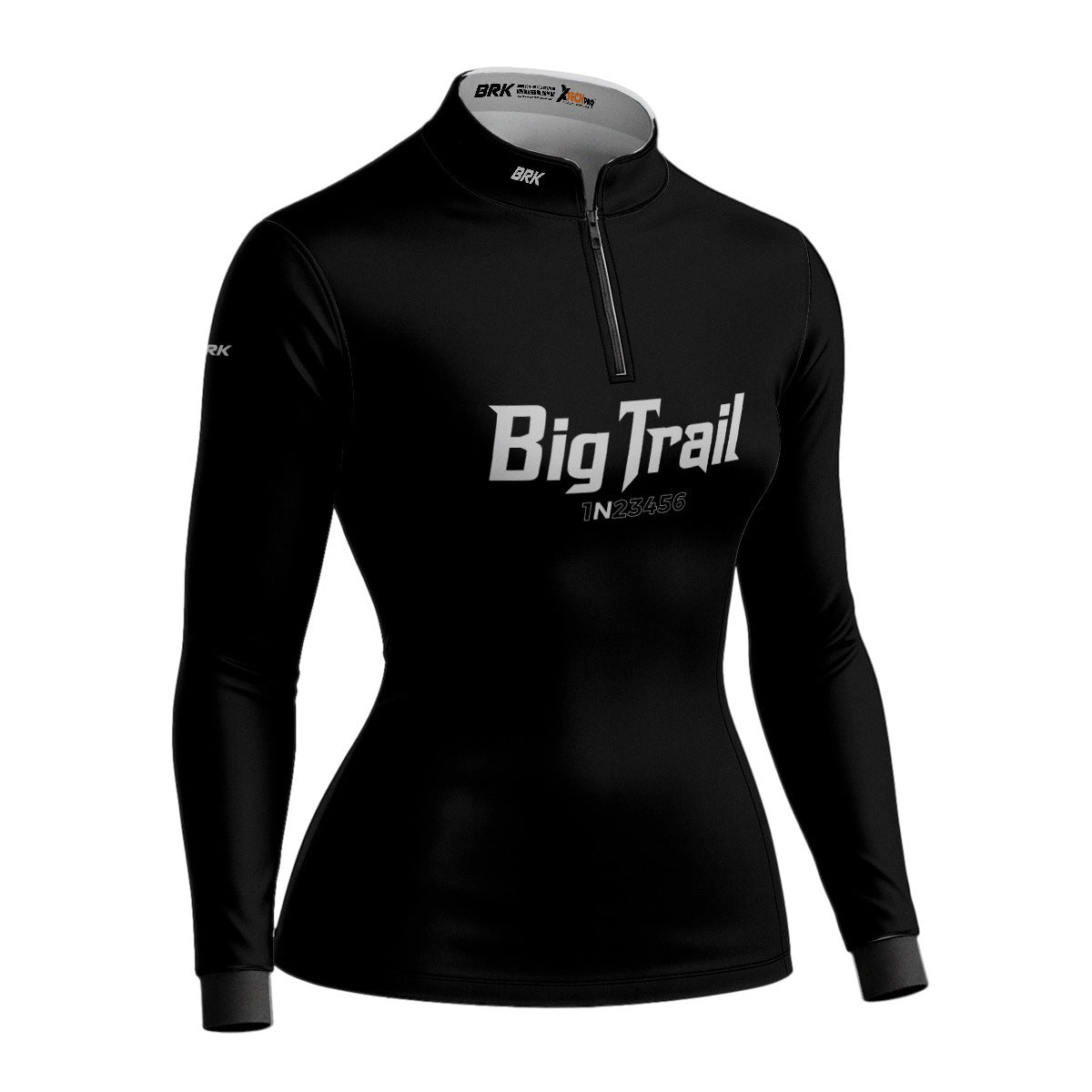 Camisa de Motociclismo Feminina Brk Big Trail Preta com Proteção Solar UV50+