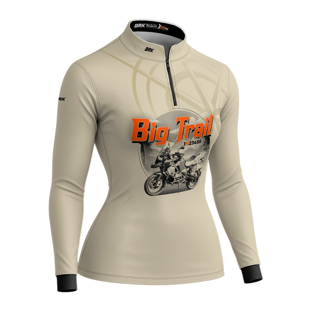 Camisa de Motociclismo Feminina Brk Big Trail Simples com Proteção Solar UV50+