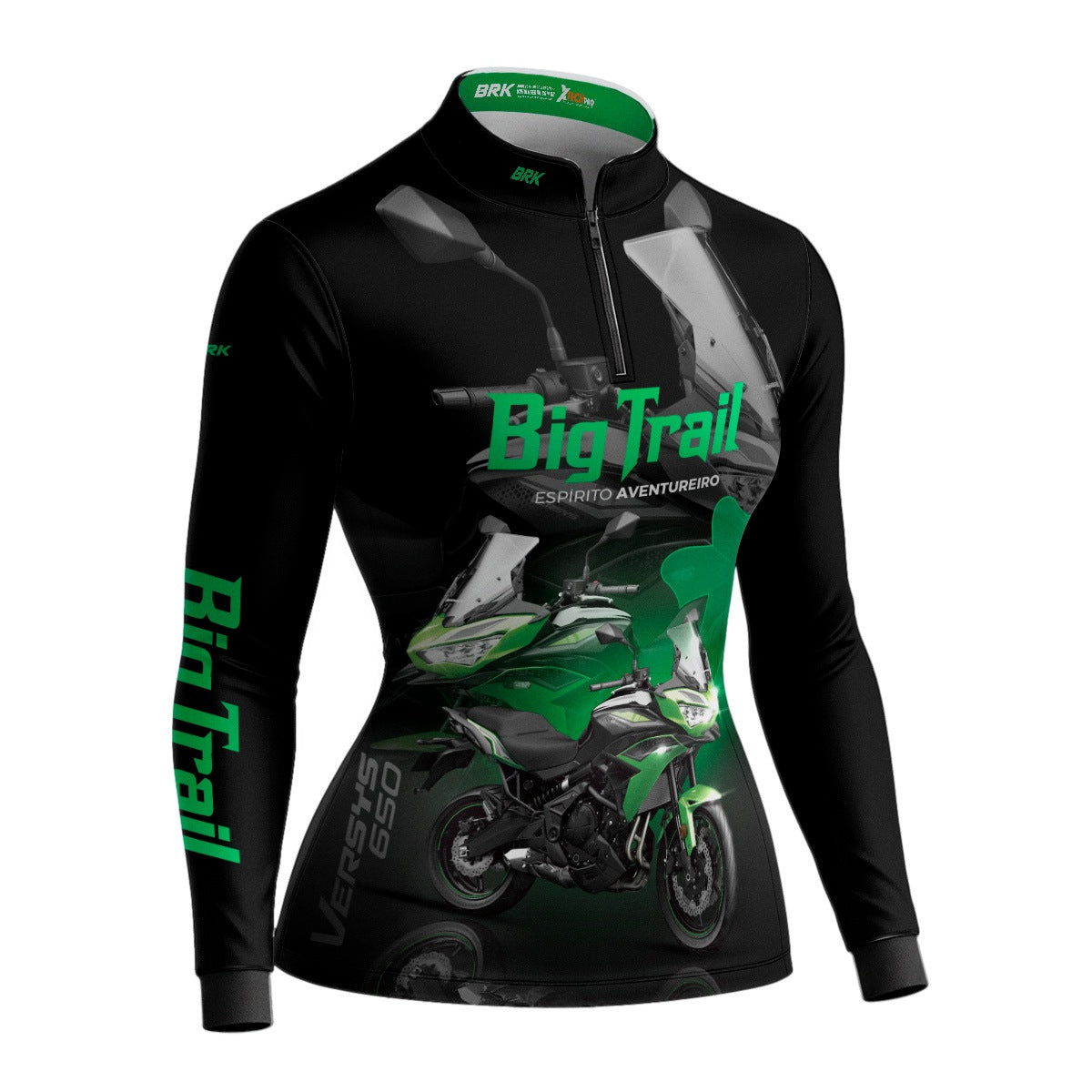 Camisa de Motociclismo Feminina Brk Versys 650 com Proteção Solar UV50+