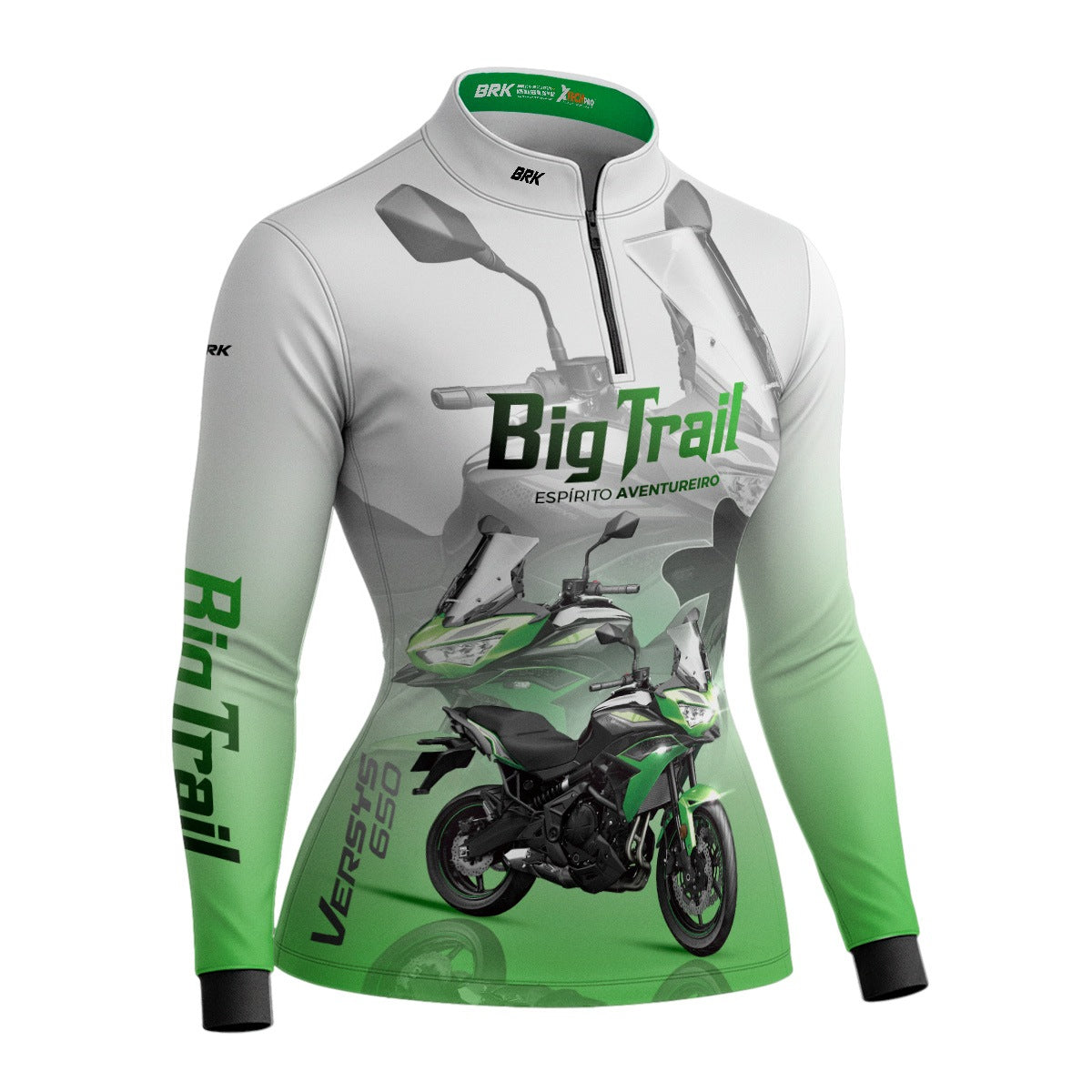 Camisa de Motociclismo Feminina Brk Big Trail Expedição Argentina com Proteção Solar UV50+