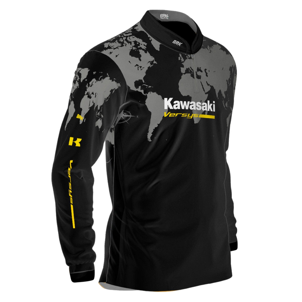 Camisa Brk Motociclismo Kawasaki Versys com Proteção Solar UV50+