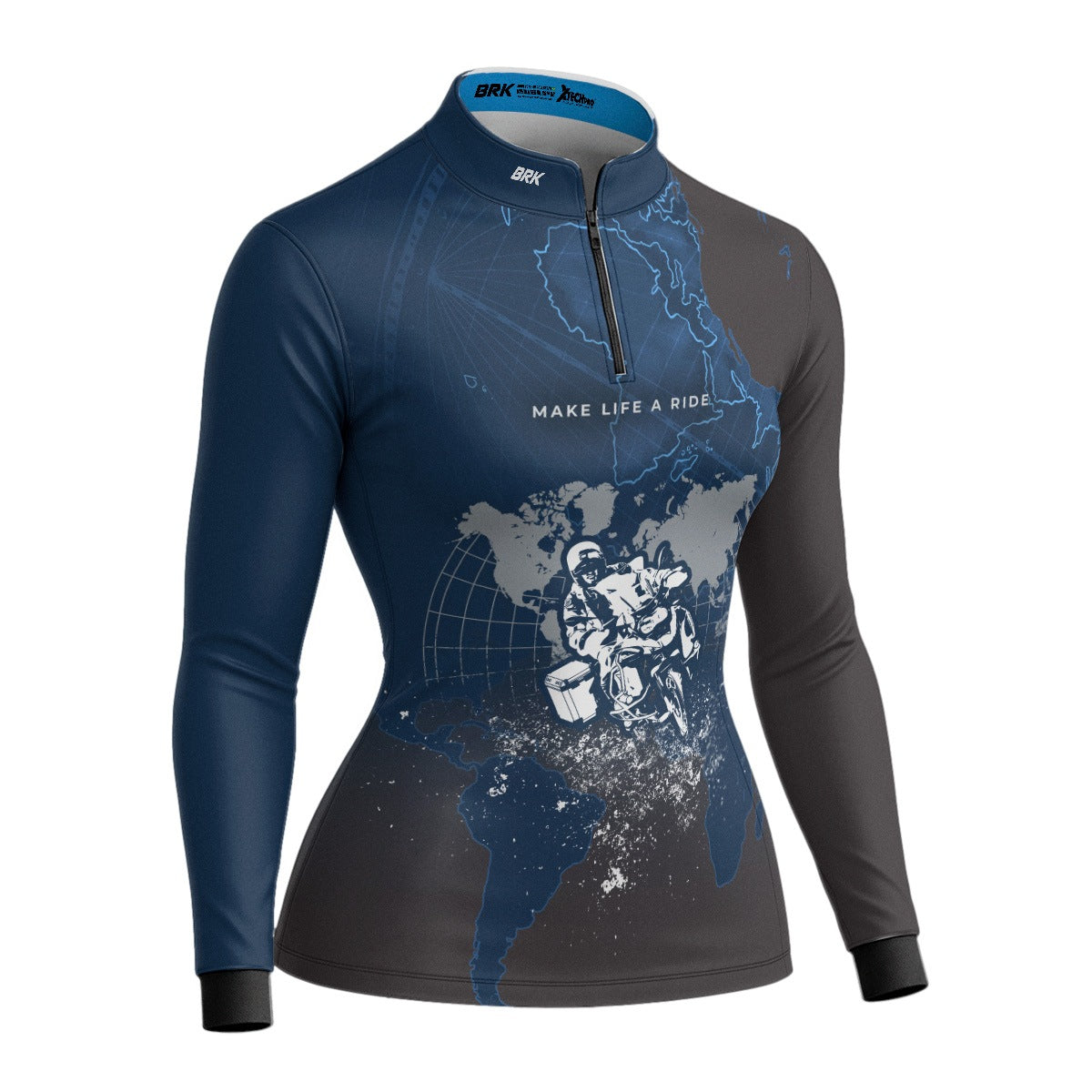 Camisa de Motociclismo Feminina Brk Motociclismo Big Trail Life com Proteção Solar UV50+