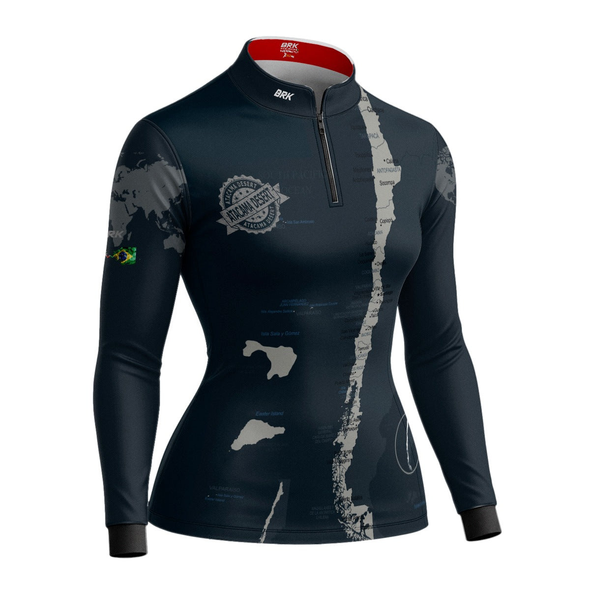 Camisa de Motociclismo Feminina Brk Expedição Atacama Chile com Proteção Solar UV50+