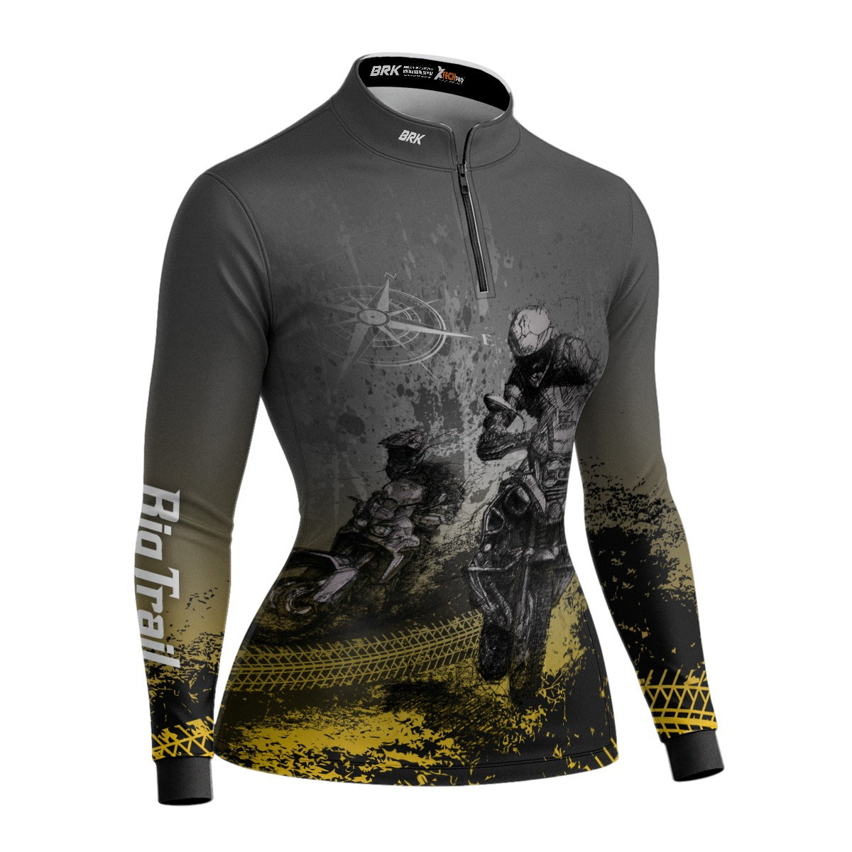 Camisa de Motociclismo Feminina Brk Big Trail Life com Proteção Solar UV50+