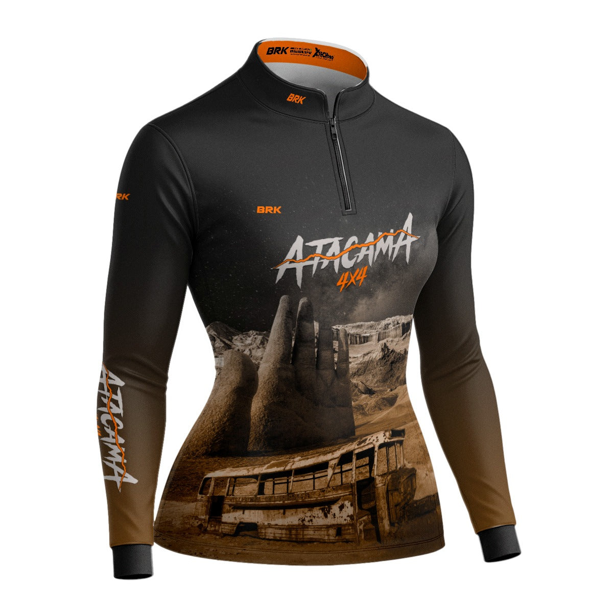 Camisa de Motociclismo Feminina Brk Expedição 4X4 Atacama com Proteção Solar UV50+
