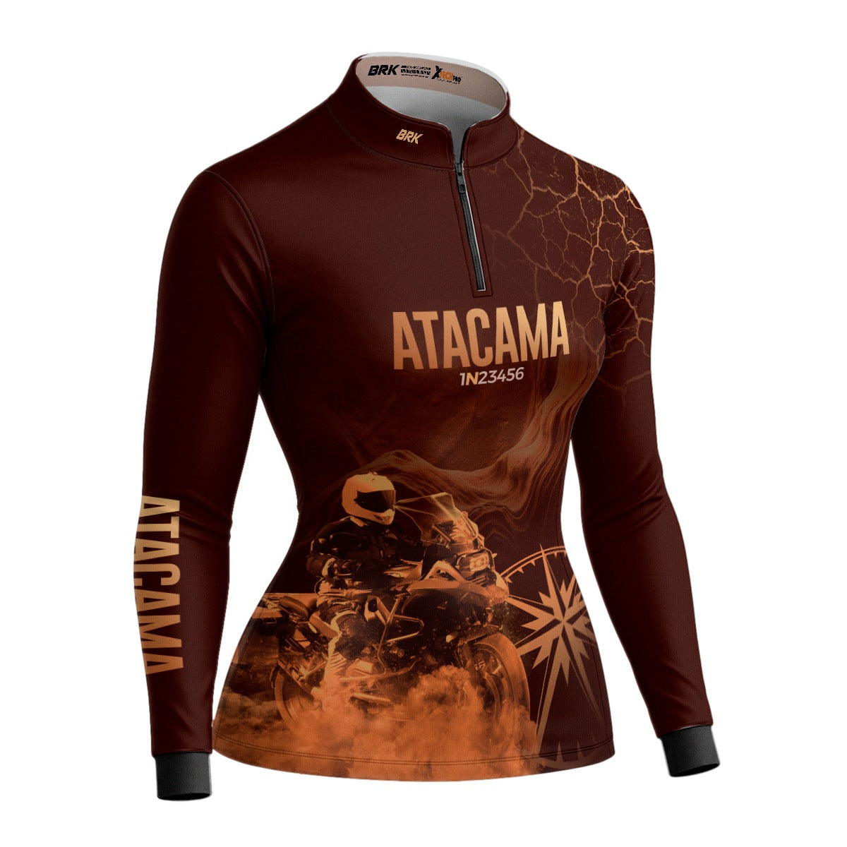 Camisa de Motociclismo Feminina Brk Deserto do Atacama com Proteção Solar UV50+