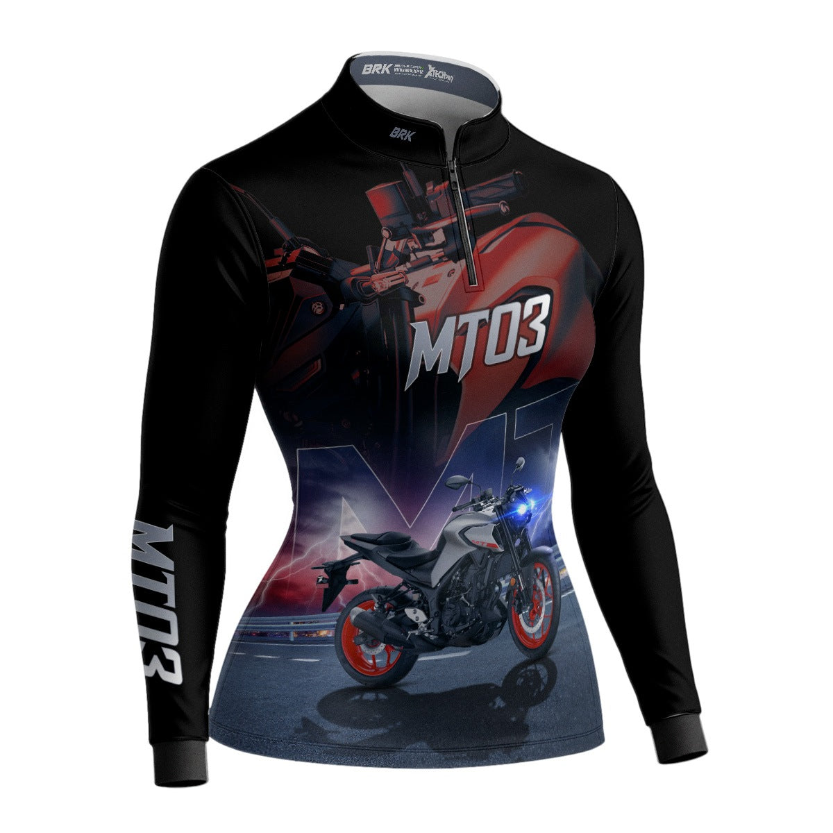 Camisa de Motociclismo Feminina Brk MT03 com Proteção UV50+