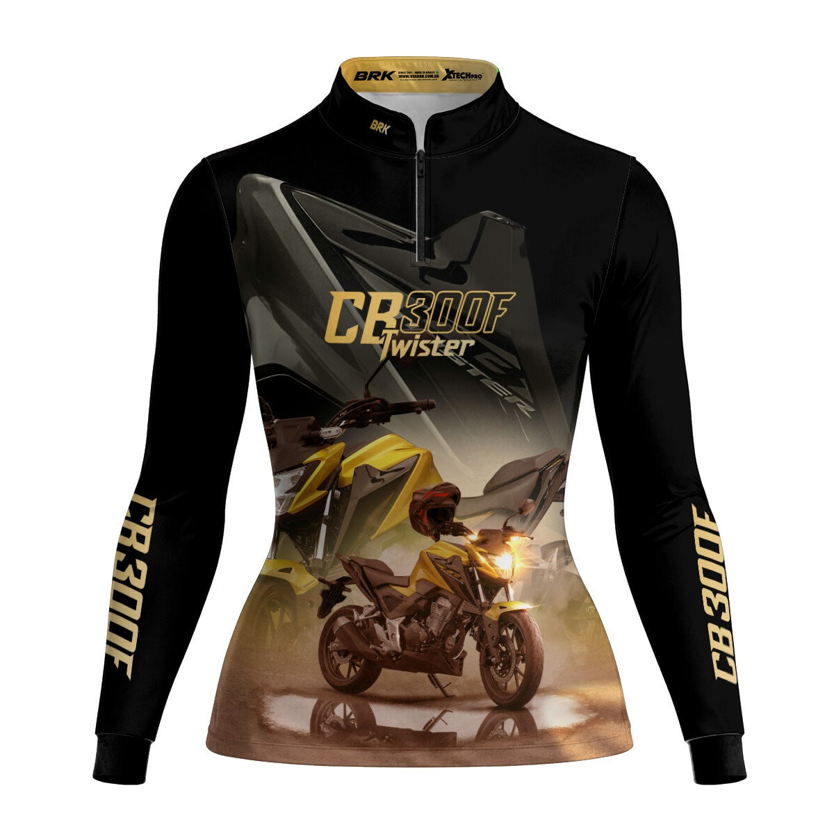 Camisa de Motociclismo Feminina Brk CB300F Twister com Proteção UV50+