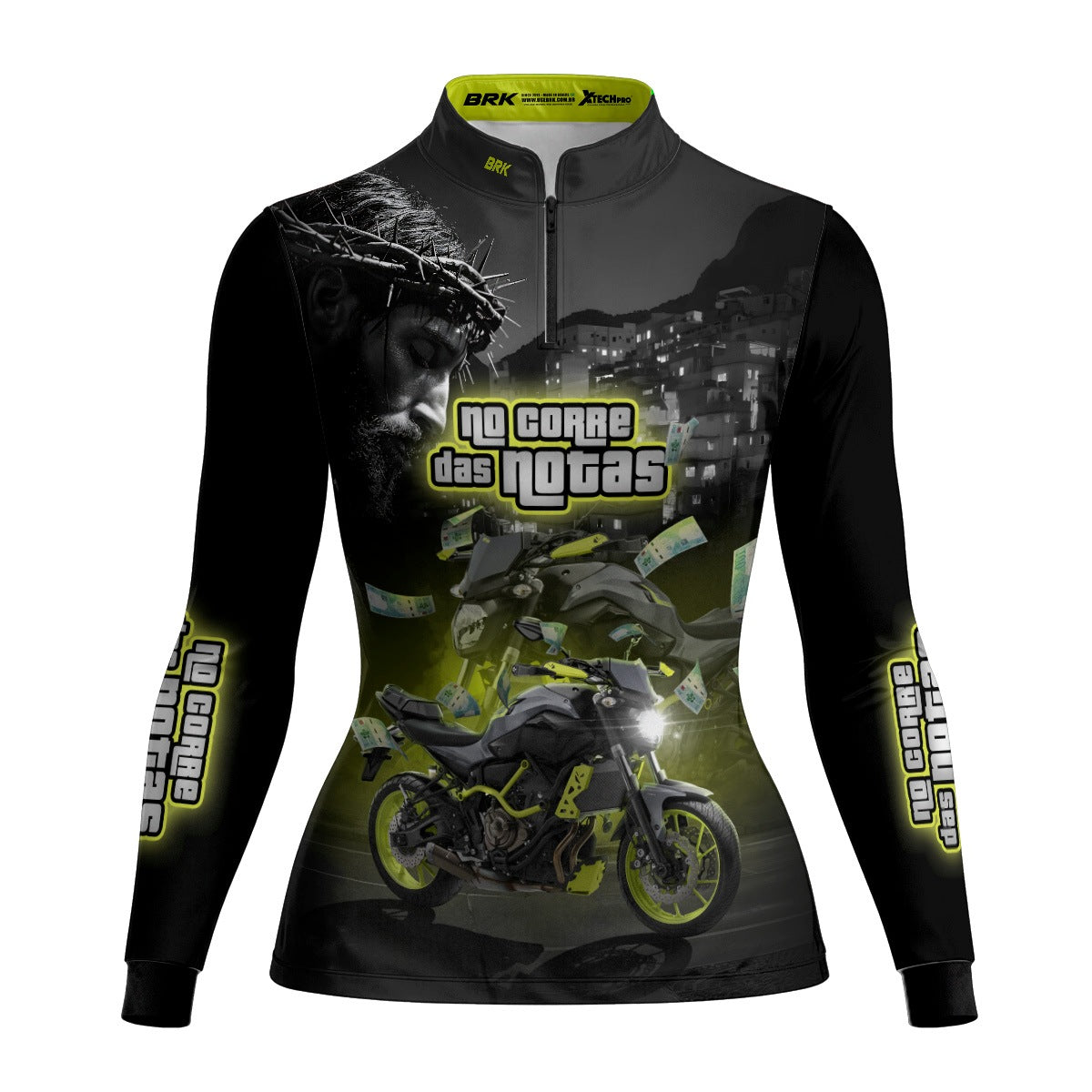 Camisa de Motociclismo Feminina Brk MT03 No Corre das Notas com Proteção UV50+