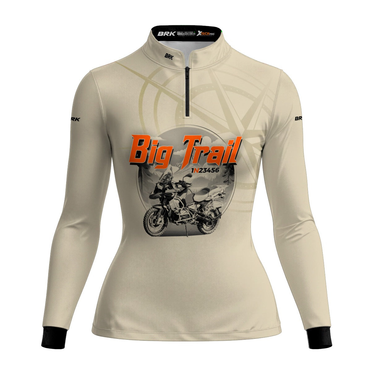 Camisa de Motociclismo Feminina Brk Big Trail Simples com Proteção Solar UV50+