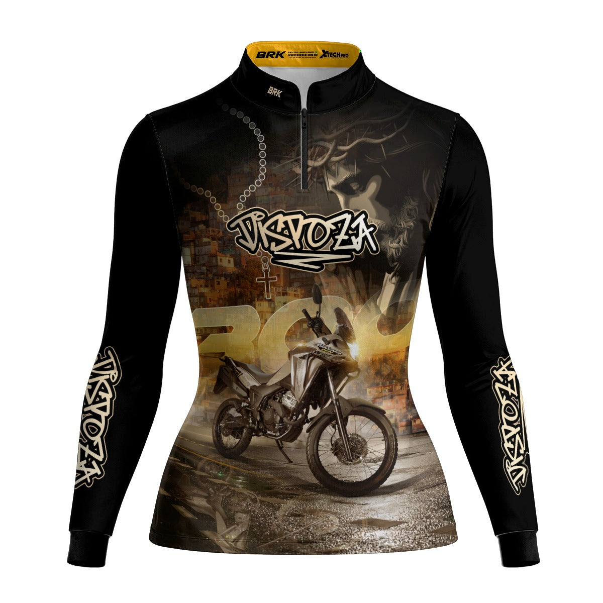 Camisa de Motociclismo Feminina Brk Sahara Adventure Proteção UV50+