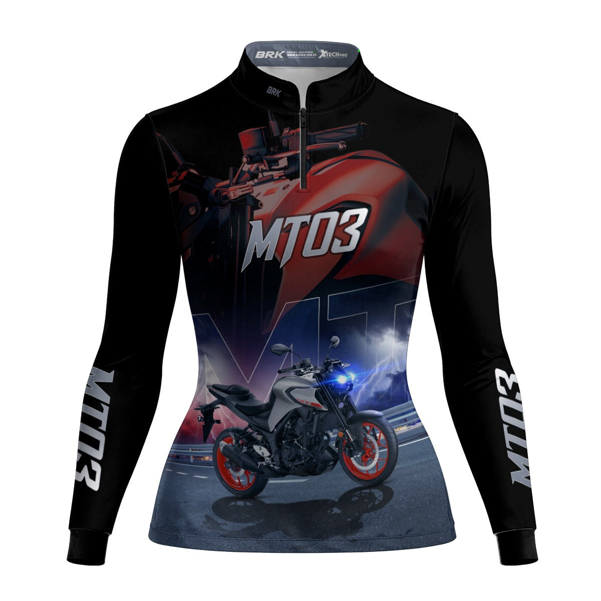 Camisa de Motociclismo Feminina Brk MT03 com Proteção UV50+
