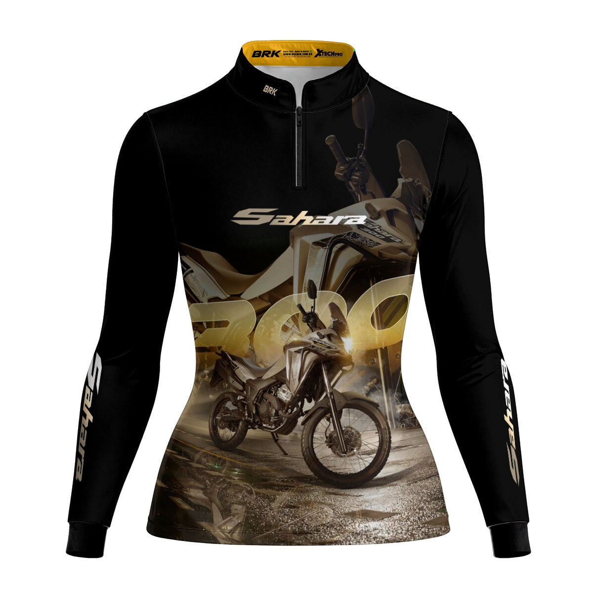 Camisa de Motociclismo Feminina Brk XRE 300 SAHARA com Proteção UV50+