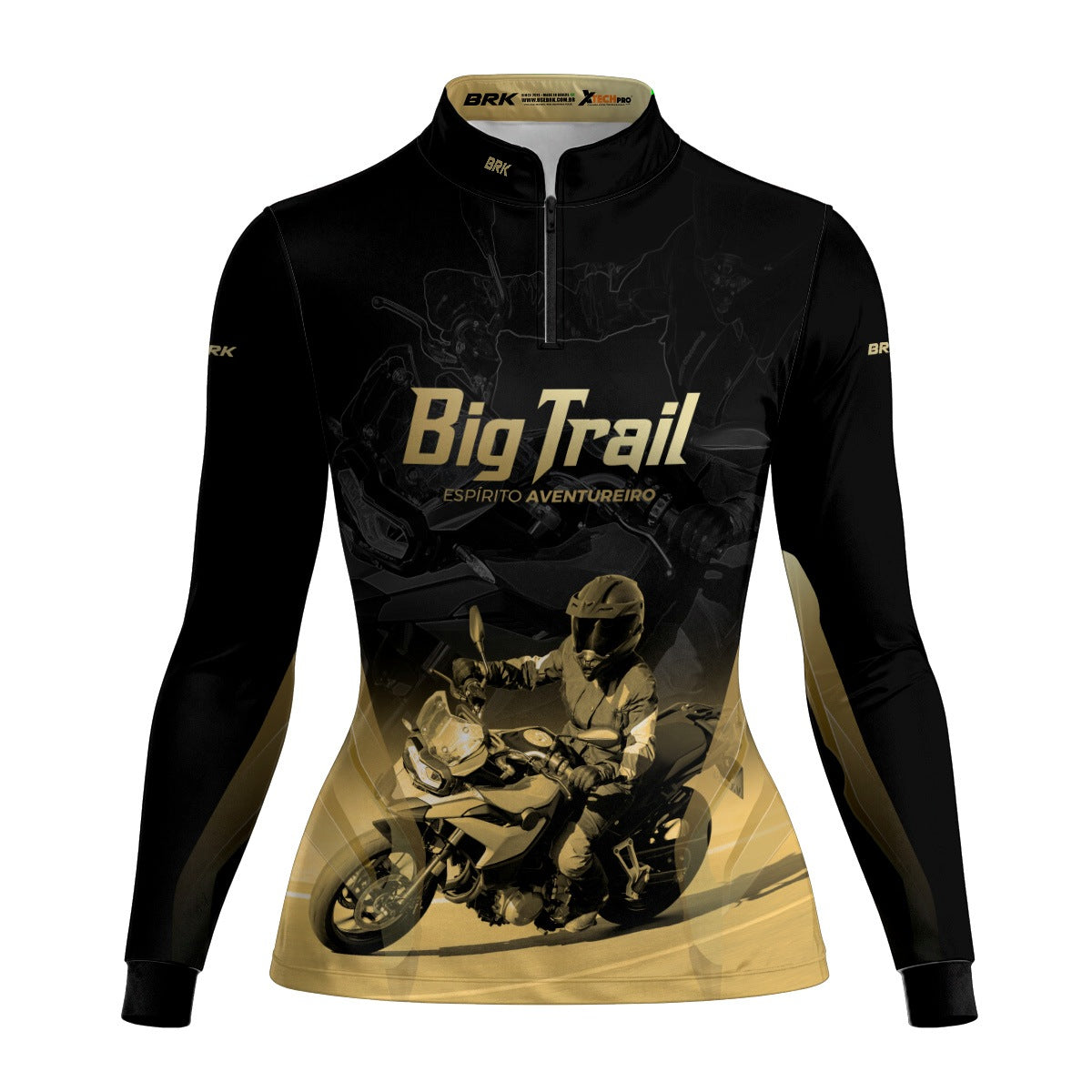 Camisa de Motociclismo Feminina Brk F 750 GS Premium com Proteção Solar UV50+