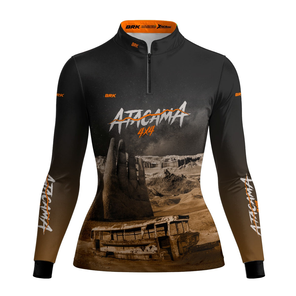 Camisa de Motociclismo Feminina Brk Expedição 4X4 Atacama com Proteção Solar UV50+