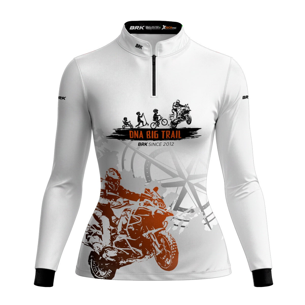 Camisa de Motociclismo Feminina Brk Evolução Big Trail com Proteção Solar UV50+