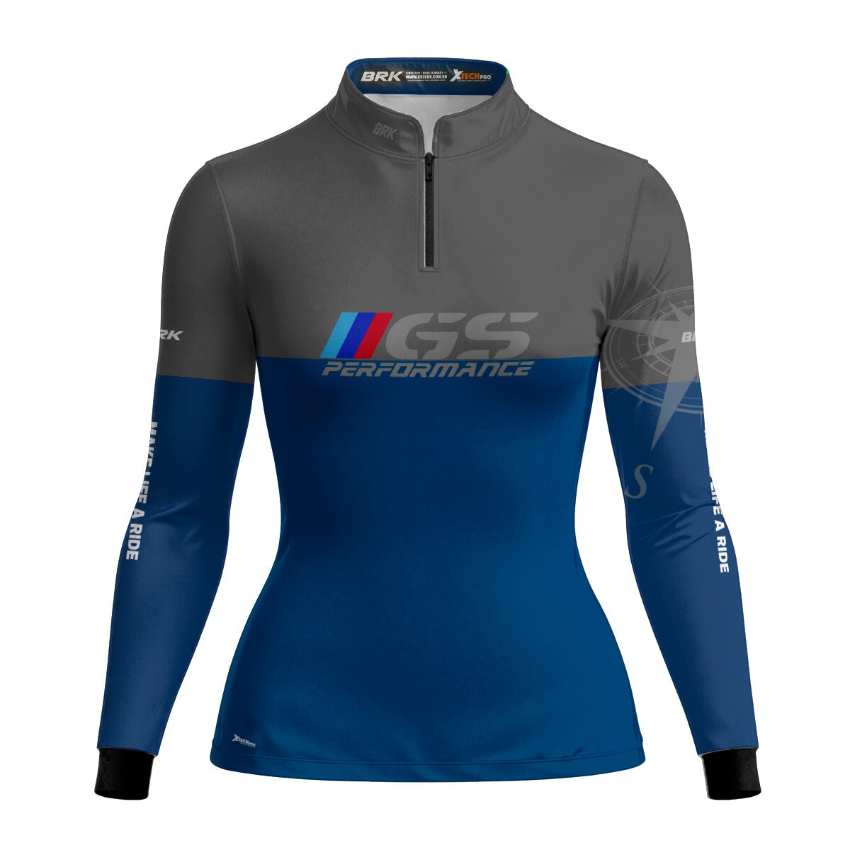 Camisa de Motociclismo Feminina Brk Big Trail GS Performance com Proteção Solar UV50+