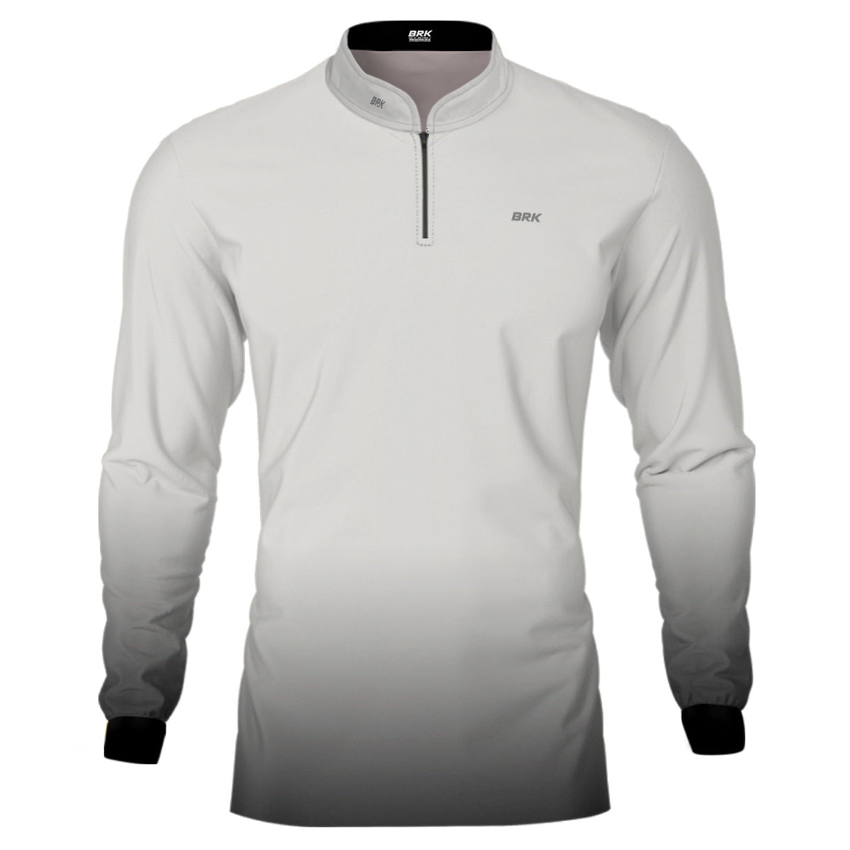 Camisa de Motociclismo Brk Unissex Basic Cinza Claro com Proteção Solar UV50+