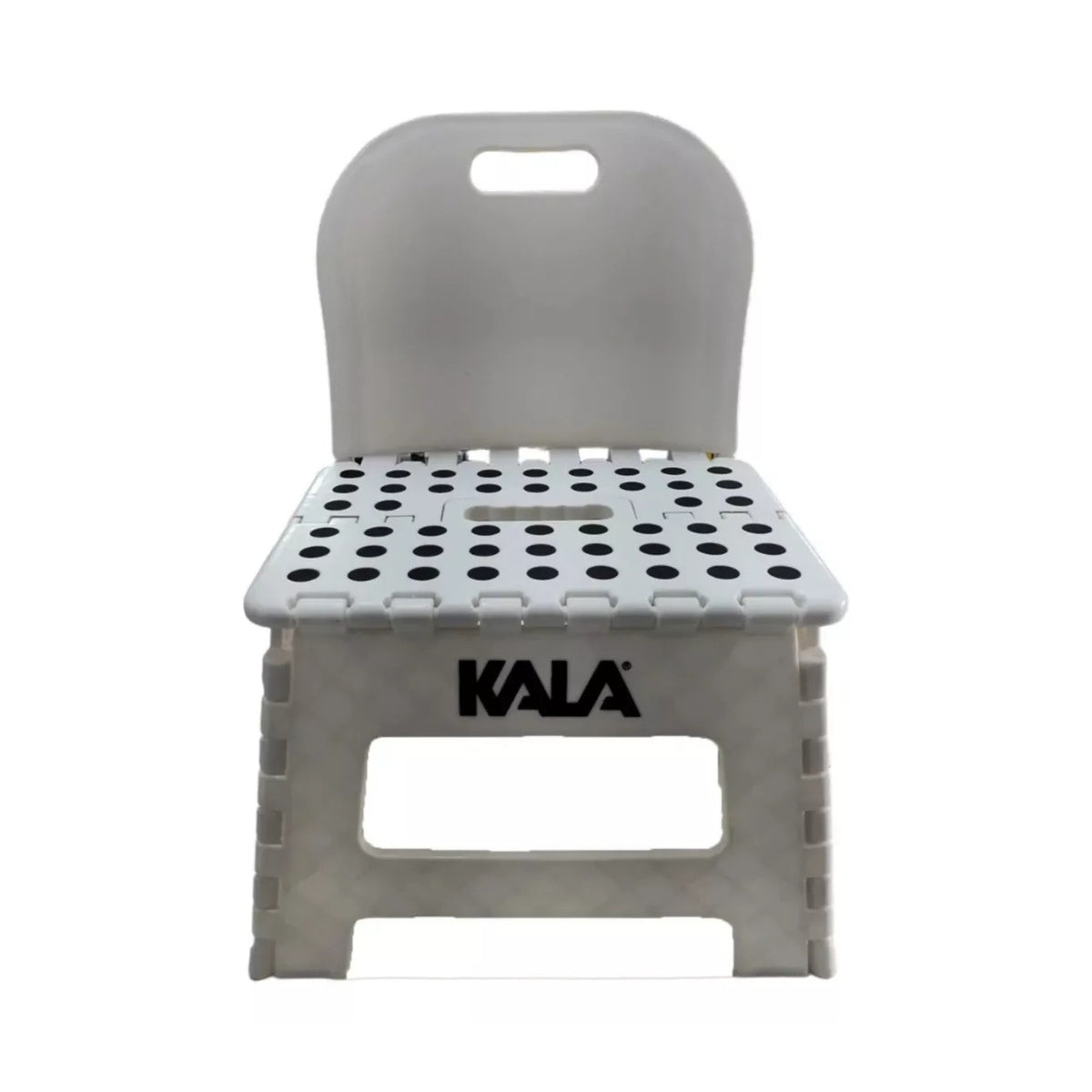 Banqueta Encosto Dobrável Kala Branca 22cm