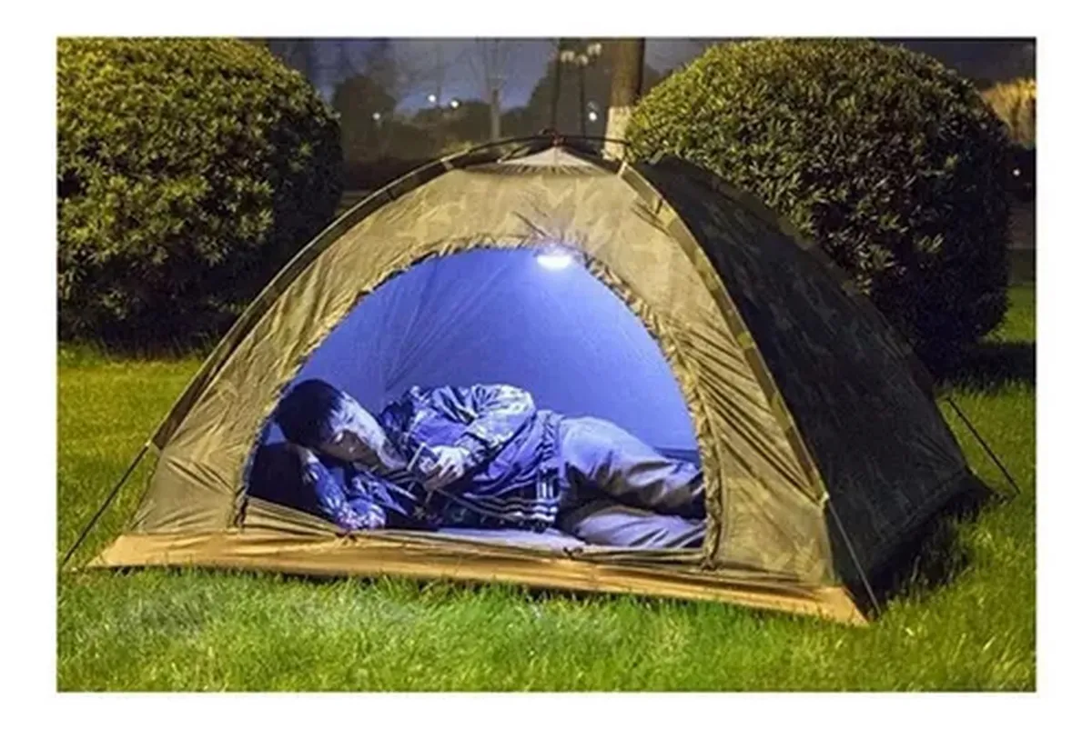 Barraca para Camping 5/6 Pessoas Albatroz AF-300 Camuflado Marrom