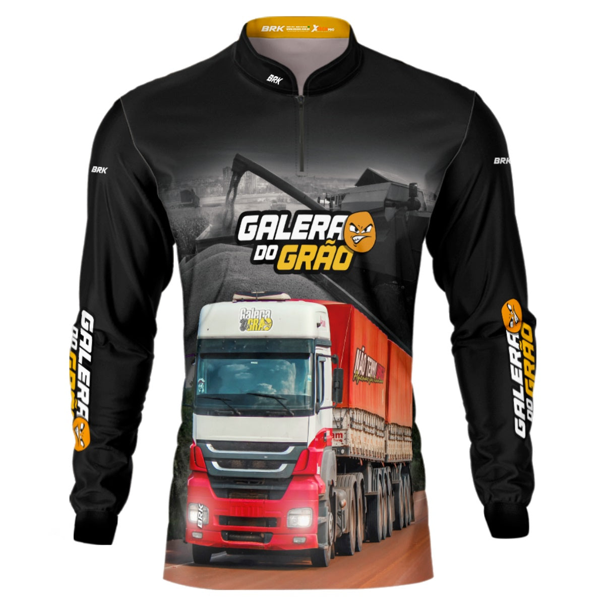 Camisa de Caminhão Brk Galera Do Grão com UV50+