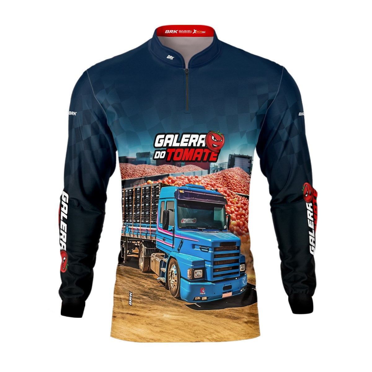 Camisa de Caminhão Brk Galera do Tomate com Proteção Solar UV50+