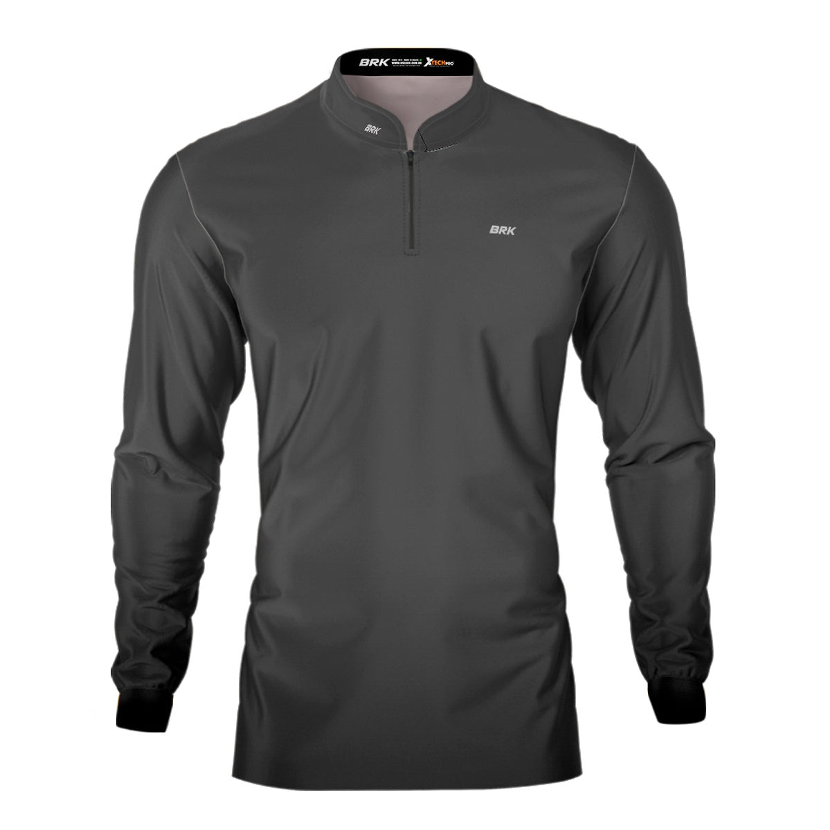 Camisa Brk Casual Unissex Basic Cinza com Proteção Solar UV50+ Envio Imediato