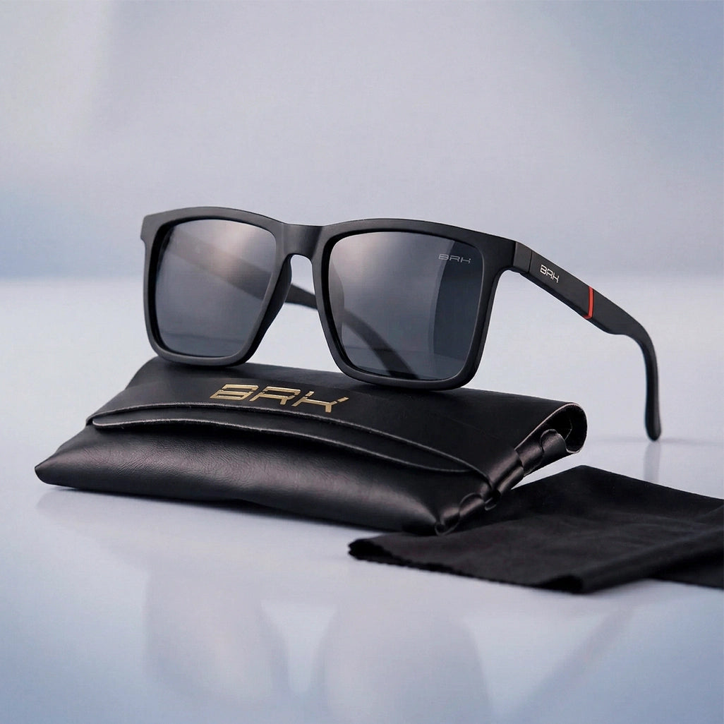 Óculos de Sol Preto com Lente Polarizada UV400