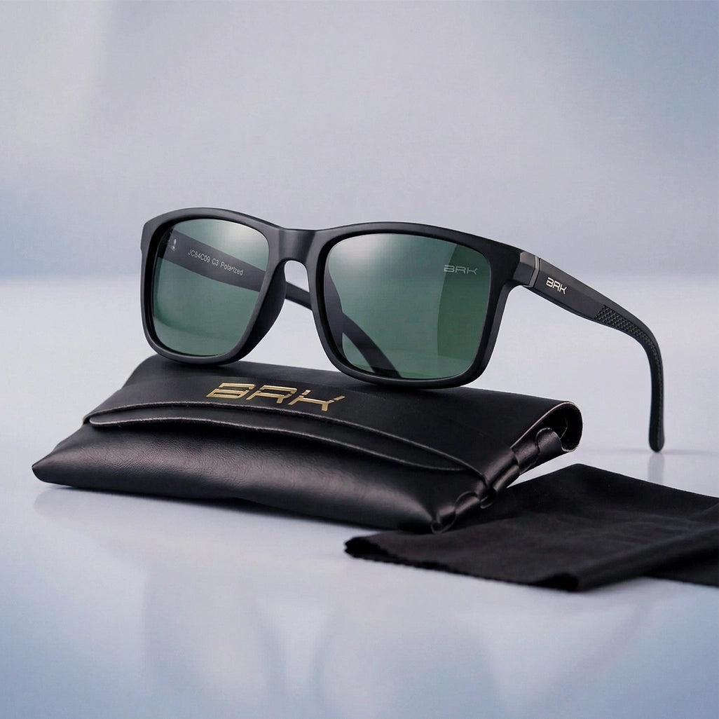 Óculos de Sol Ranger Preto com Lente Polarizada Verde UV400