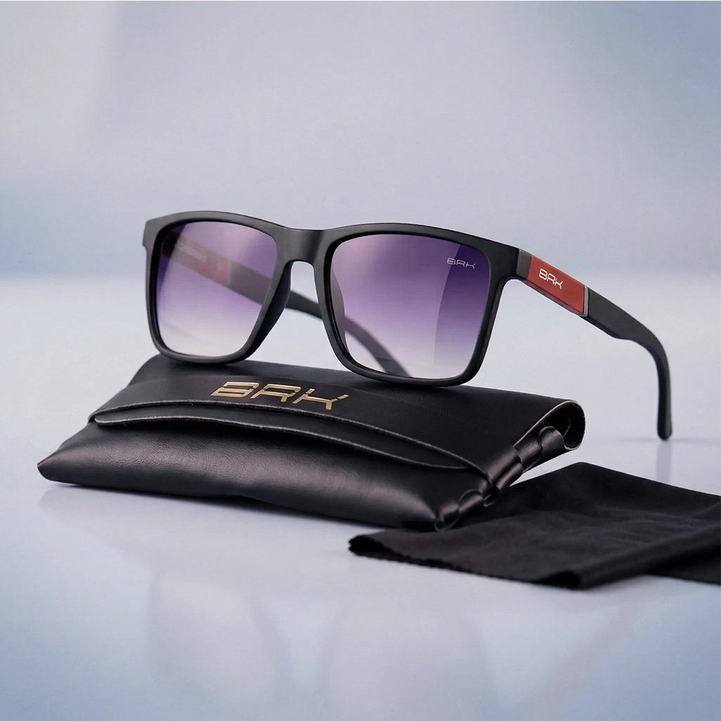 Óculos de Sol Esportivo Preto com Lente Polarizada UV400