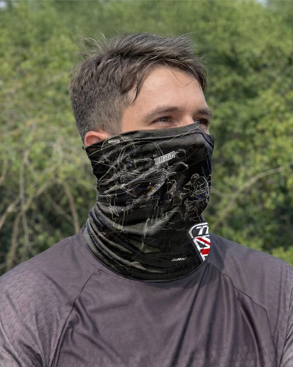 Bandana para Pescoço Brk Triumph Tiger for the Ride com Proteção UV50