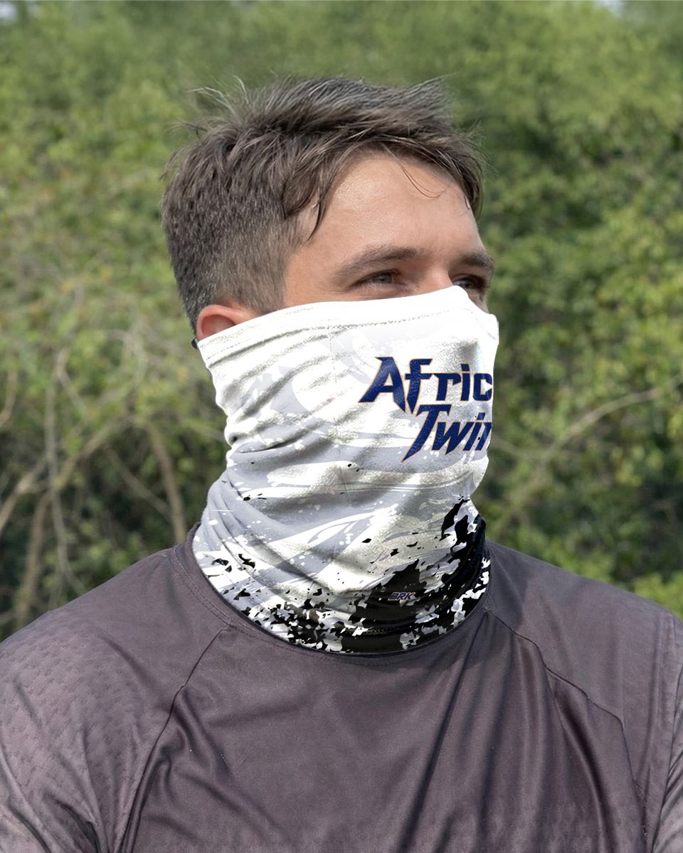 Bandana para Pescoço Brk Branca Africa Twin com Proteção UV50