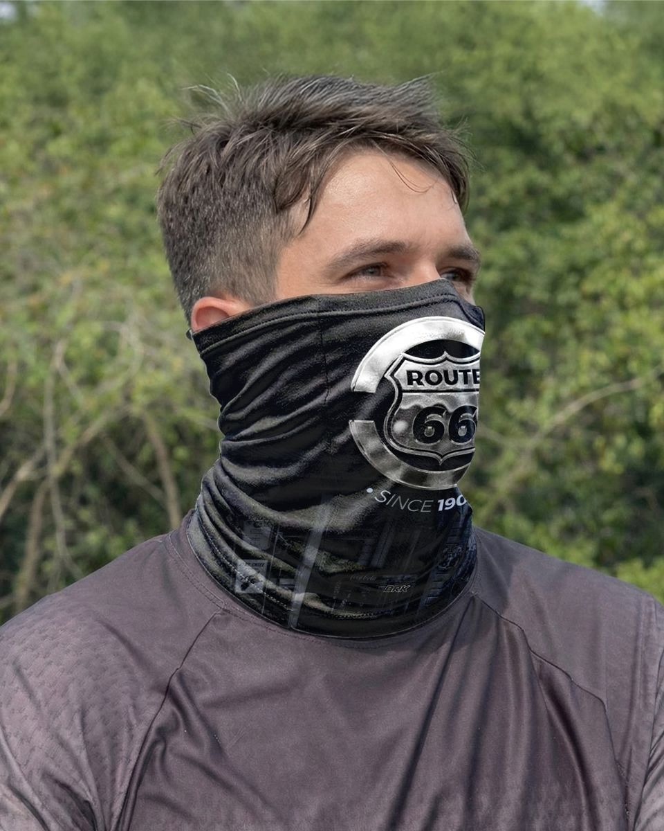 Bandana para Pescoço Brk Route 66 Vintage com Proteção UV50