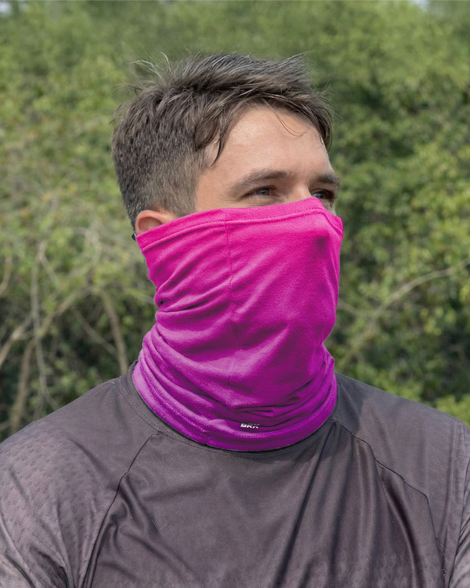 Bandana para Pescoço Brk Rosa e Roxo Degradê com Proteção UV50+
