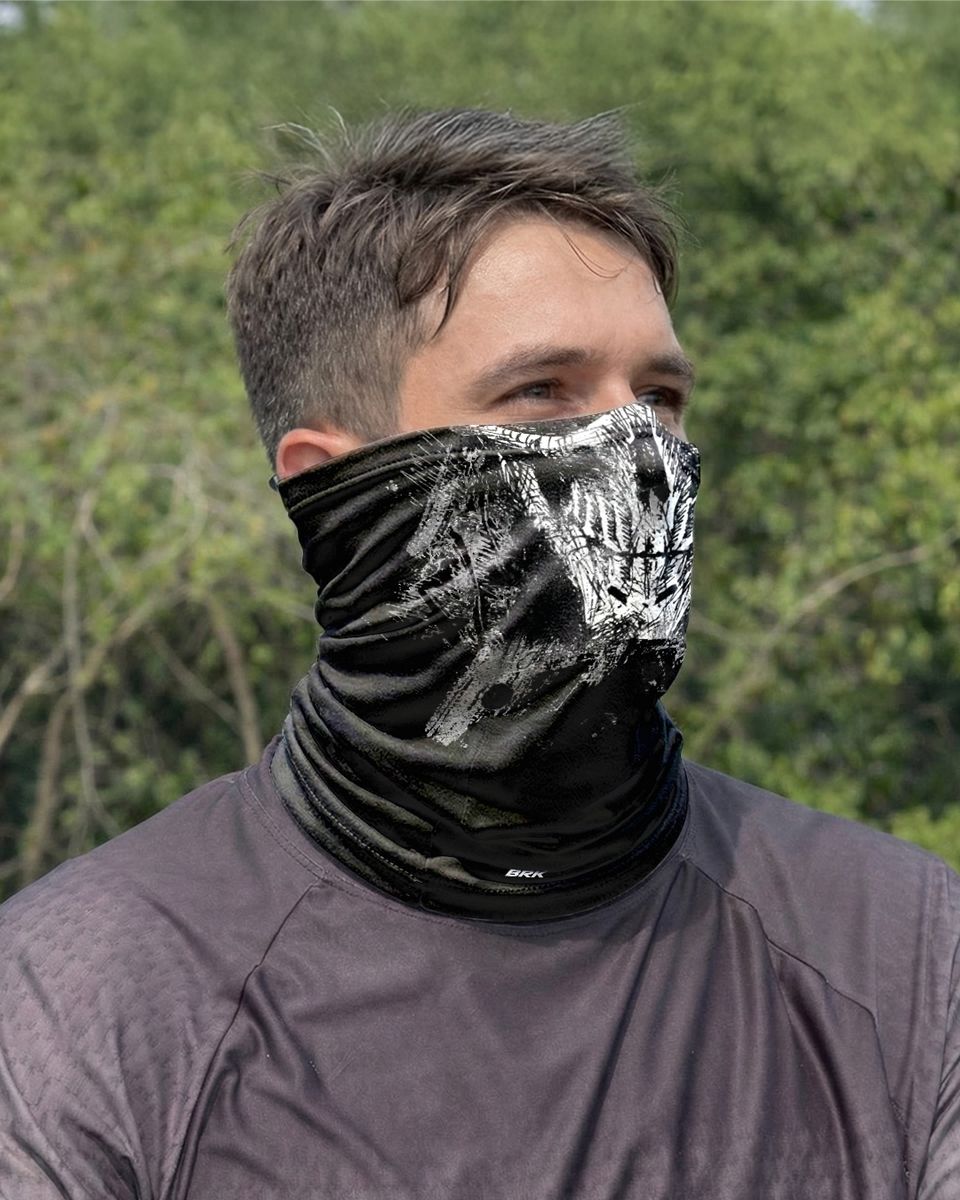 Bandana para Pescoço Brk Caveira Rabiscos com Proteção UV50+